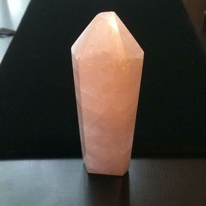 ROSE QUARTZ 6 SIDED OBELISK